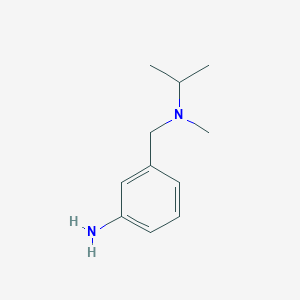 molecular formula C11H18N2 B3072281 3-([Methyl(propan-2-yl)amino]methyl)aniline CAS No. 1016704-76-9