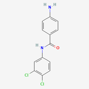 molecular formula C13H10Cl2N2O B3072310 4-氨基-N-(3,4-二氯苯基)苯甲酰胺 CAS No. 1016710-83-0