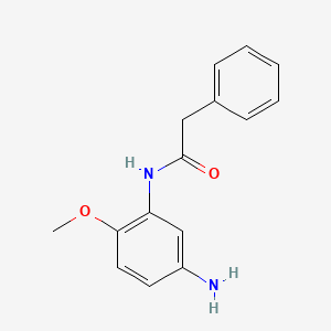 molecular formula C15H16N2O2 B3072312 N-(5-氨基-2-甲氧基苯基)-2-苯基乙酰胺 CAS No. 1016712-05-2
