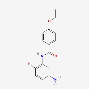 molecular formula C15H15FN2O2 B3072315 N-(5-Amino-2-fluorophenyl)-4-ethoxybenzamide CAS No. 1016714-04-7