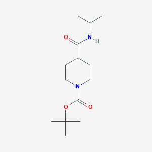 molecular formula C14H26N2O3 B3072330 N-Isopropyl 1-boc-piperidine-4-carboxamide CAS No. 1016716-09-8