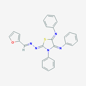 2-Furaldehyde [3-phenyl-4,5-bis(phenylimino)-1,3-thiazolidin-2-ylidene]hydrazone