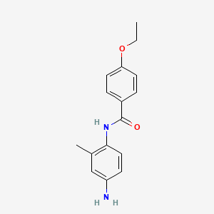 molecular formula C16H18N2O2 B3072341 N-(4-Amino-2-methylphenyl)-4-ethoxybenzamide CAS No. 1016717-95-5