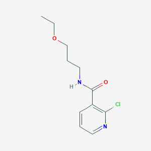 molecular formula C11H15ClN2O2 B3072346 2-Chloro-N-(3-ethoxypropyl)nicotinamide CAS No. 1016718-69-6