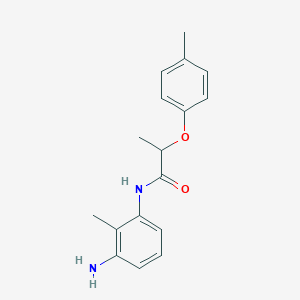 molecular formula C17H20N2O2 B3072352 N-(3-Amino-2-methylphenyl)-2-(4-methylphenoxy)-propanamide CAS No. 1016718-88-9