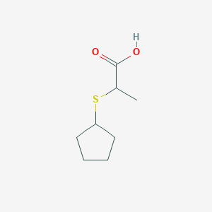molecular formula C8H14O2S B3072353 2-(环戊基硫烷基)丙酸 CAS No. 1016719-56-4