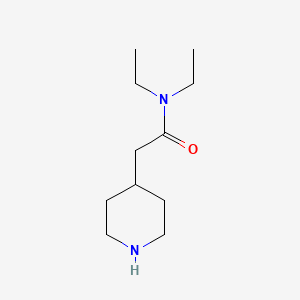 molecular formula C11H22N2O B3072383 N,N-Diethyl-2-piperidin-4-yl-acetamide CAS No. 1016726-23-0