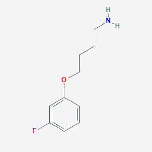 molecular formula C10H14FNO B3072408 1-(4-氨基丁氧基)-3-氟苯 CAS No. 1016735-72-0