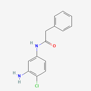 molecular formula C14H13ClN2O B3072417 N-(3-Amino-4-chlorophenyl)-2-phenylacetamide CAS No. 1016739-11-9