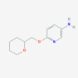 molecular formula C11H16N2O2 B3072461 6-(四氢-2H-吡喃-2-基甲氧基)吡啶-3-胺 CAS No. 1016745-58-6