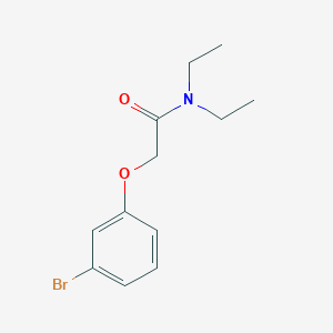molecular formula C12H16BrNO2 B3072471 2-(3-bromophenoxy)-N,N-diethylacetamide CAS No. 1016749-47-5