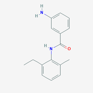 molecular formula C16H18N2O B3072478 3-Amino-N-(2-ethyl-6-methylphenyl)benzamide CAS No. 1016751-51-1