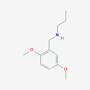 molecular formula C12H19NO2 B3072482 [(2,5-Dimethoxyphenyl)methyl](propyl)amine CAS No. 1016752-30-9