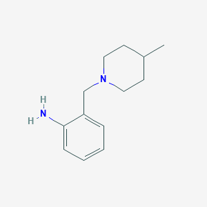 molecular formula C13H20N2 B3072489 2-[(4-Methylpiperidin-1-YL)methyl]aniline CAS No. 1016752-31-0