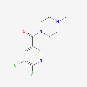 molecular formula C11H13Cl2N3O B3072513 1-(5,6-二氯吡啶-3-羰基)-4-甲基哌嗪 CAS No. 1016763-11-3