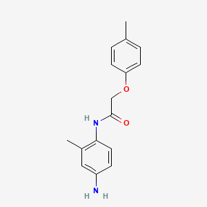 molecular formula C16H18N2O2 B3072535 N-(4-氨基-2-甲基苯基)-2-(4-甲基苯氧基)-乙酰胺 CAS No. 1016765-34-6