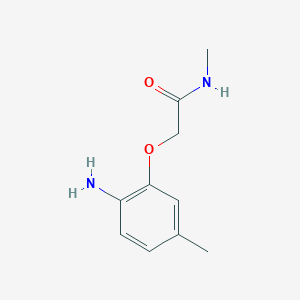 molecular formula C10H14N2O2 B3072553 2-(2-氨基-5-甲基苯氧基)-N-甲基乙酰胺 CAS No. 1016769-07-5