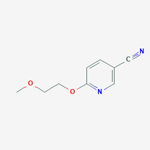 molecular formula C9H10N2O2 B3072563 6-(2-Methoxyethoxy)pyridine-3-carbonitrile CAS No. 1016772-36-3