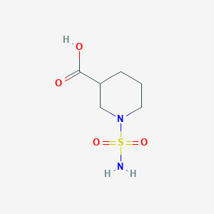 molecular formula C6H12N2O4S B3072575 1-Sulfamoylpiperidine-3-carboxylic acid CAS No. 1016784-46-5