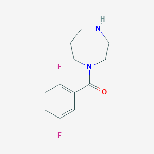 molecular formula C12H14F2N2O B3072606 1-(2,5-Difluorobenzoyl)-1,4-diazepane CAS No. 1016800-39-7