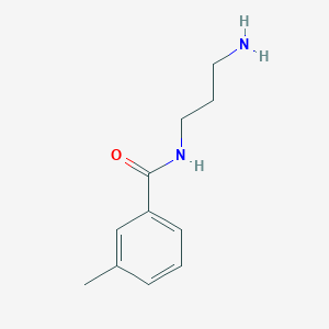 molecular formula C11H16N2O B3072618 N-(3-氨基丙基)-3-甲基苯甲酰胺 CAS No. 1016805-80-3