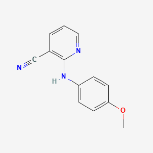 molecular formula C13H11N3O B3072626 2-[(4-Methoxyphenyl)amino]pyridine-3-carbonitrile CAS No. 1016808-08-4