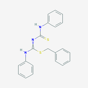 molecular formula C21H19N3S2 B307263 benzyl N-phenyl-N'-(phenylcarbamothioyl)carbamimidothioate 