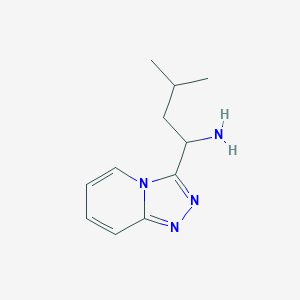 molecular formula C11H16N4 B3072640 3-Methyl-1-([1,2,4]triazolo[4,3-a]pyridin-3-yl)butan-1-amine CAS No. 1016815-84-1