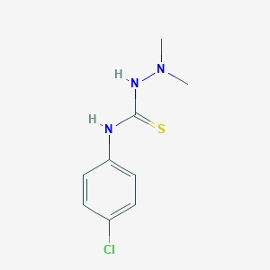 molecular formula C9H12ClN3S B307266 N-(4-chlorophenyl)-2,2-dimethylhydrazinecarbothioamide 