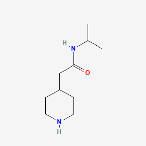 molecular formula C10H20N2O B3072663 N-异丙基-2-哌啶-4-基-乙酰胺 CAS No. 1016827-50-1