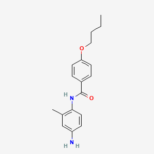 molecular formula C18H22N2O2 B3072669 N-(4-Amino-2-methylphenyl)-4-butoxybenzamide CAS No. 1016828-31-1