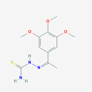 molecular formula C12H17N3O3S B307267 1-(3,4,5-Trimethoxyphenyl)ethanone thiosemicarbazone 