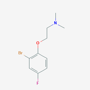 molecular formula C10H13BrFNO B3072683 [2-(2-Bromo-4-fluorophenoxy)ethyl]dimethylamine CAS No. 1016837-38-9
