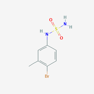molecular formula C7H9BrN2O2S B3072697 N-(4-Bromo-3-methylphenyl)aminosulfonamide CAS No. 1016840-61-1