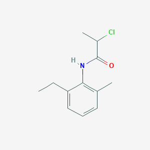 molecular formula C12H16ClNO B3072703 2-Chloro-N-(2-ethyl-6-methylphenyl)propanamide CAS No. 1016846-24-4