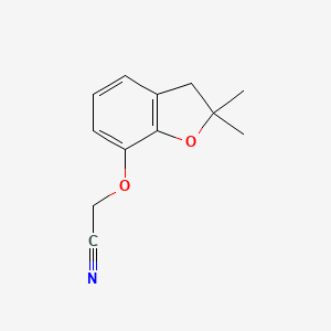 molecular formula C12H13NO2 B3072731 （2,2-二甲基-2,3-二氢苯并呋喃-7-氧基）-乙腈 CAS No. 1016867-26-7