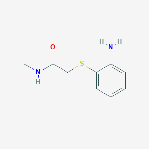 molecular formula C9H12N2OS B3072744 2-[(2-Aminophenyl)sulfanyl]-N-methylacetamide CAS No. 1016875-38-9