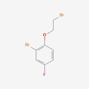 molecular formula C8H7Br2FO B3072763 2-Bromo-1-(2-bromoethoxy)-4-fluorobenzene CAS No. 1016879-06-3