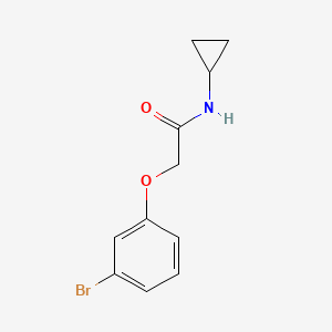 molecular formula C11H12BrNO2 B3072809 2-(3-bromophenoxy)-N-cyclopropylacetamide CAS No. 1017020-52-8