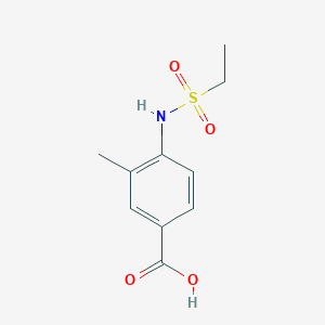 molecular formula C10H13NO4S B3072823 4-乙磺酰胺基-3-甲基苯甲酸 CAS No. 1017027-66-5