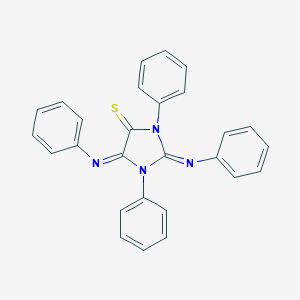 molecular formula C27H20N4S B307283 1,3-Diphenyl-2,5-bis(phenylimino)-4-imidazolidinethione 