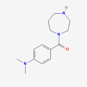 molecular formula C14H21N3O B3072832 4-(1,4-Diazepane-1-carbonyl)-N,N-dimethylaniline CAS No. 1017031-33-2
