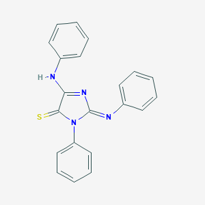 molecular formula C21H16N4S B307284 3-Phenyl-2,5-bis(phenylimino)-4-imidazolidinethione 