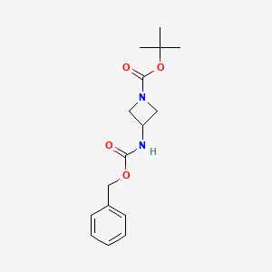 molecular formula C16H22N2O4 B3072841 Tert-butyl 3-(benzyloxycarbonylamino)azetidine-1-carboxylate CAS No. 1017044-94-8