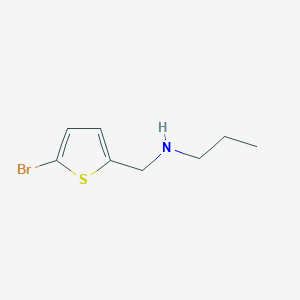 molecular formula C8H12BrNS B3072847 [(5-Bromothiophen-2-yl)methyl](propyl)amine CAS No. 1017046-51-3
