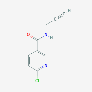 molecular formula C9H7ClN2O B3072859 6-chloro-N-(prop-2-yn-1-yl)pyridine-3-carboxamide CAS No. 1017047-71-0
