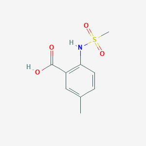 molecular formula C9H11NO4S B3072876 5-Methyl-2-(methylsulfonamido)benzoic acid CAS No. 1017051-55-6