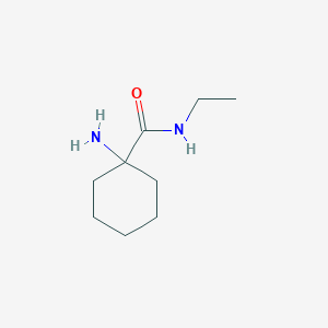 molecular formula C9H18N2O B3072883 1-amino-N-ethylcyclohexane-1-carboxamide CAS No. 1017055-56-9