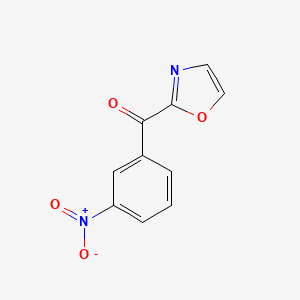 molecular formula C10H6N2O4 B3072898 2-(3-Nitrobenzoyl)oxazole CAS No. 1017060-79-5