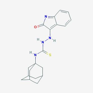 molecular formula C19H22N4OS B307291 1-(1-adamantyl)-3-[(2-oxoindol-3-yl)amino]thiourea 